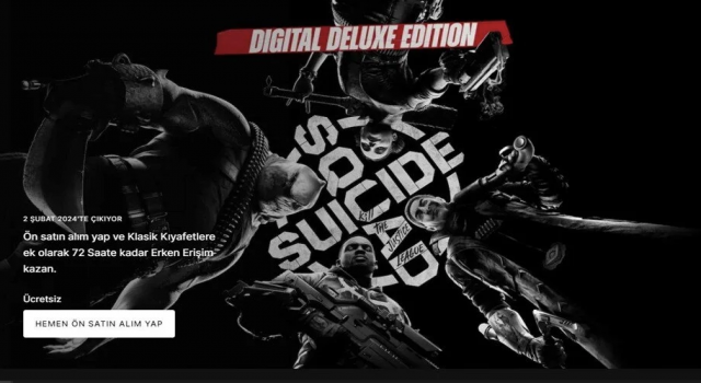Epic Games'ten "Suicide Squad" hatası: 70 dolarlık oyun ücretsiz dağıtıldı