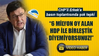 Muharrem Erkek'e basın toplantısında şok tepki: "6 milyon oy alan HDP ile birleştik diyemiyorsunuz!"