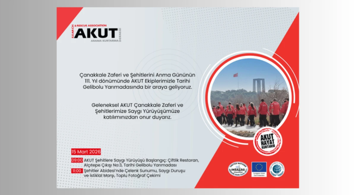 AKUT ekipleri, &Ccedil;anakkale şehitleri i&ccedil;in y&uuml;r&uuml;yecek