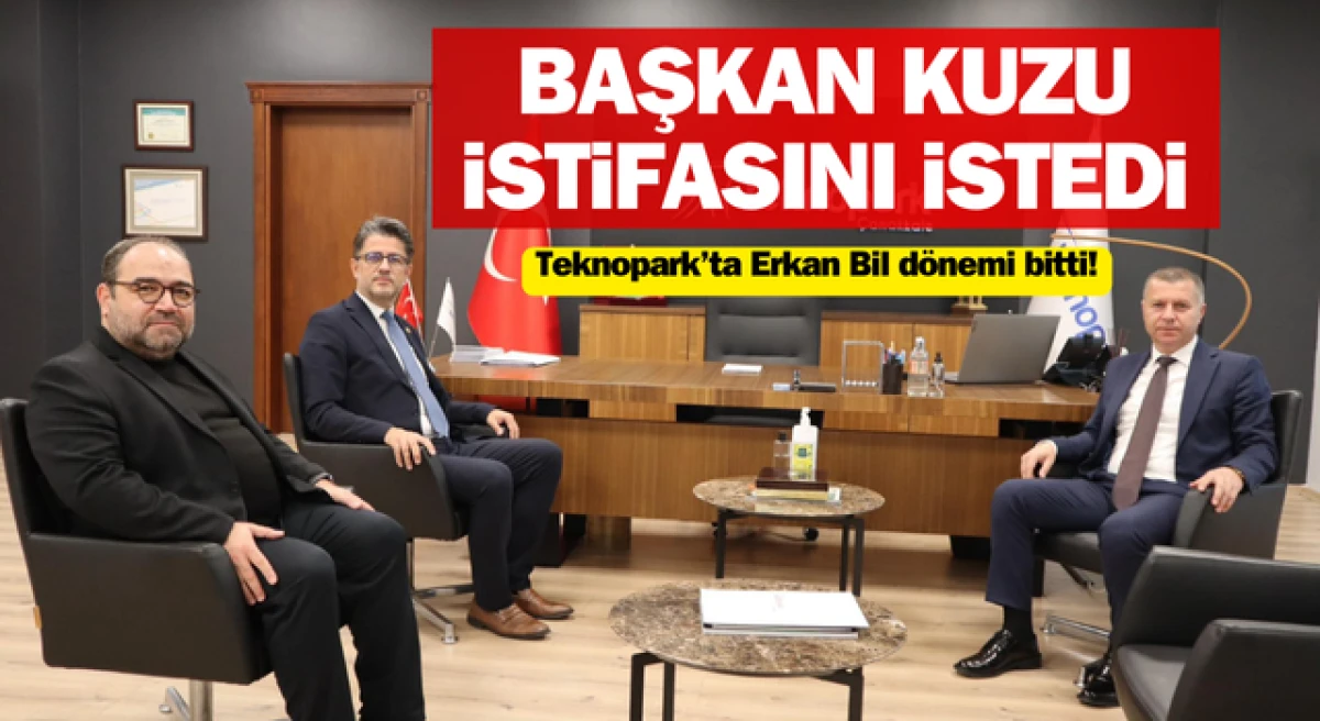 Başkan Kuzu istifasını istedi: Çanakkale Teknopark’ta Erkan Bil devri bitti!