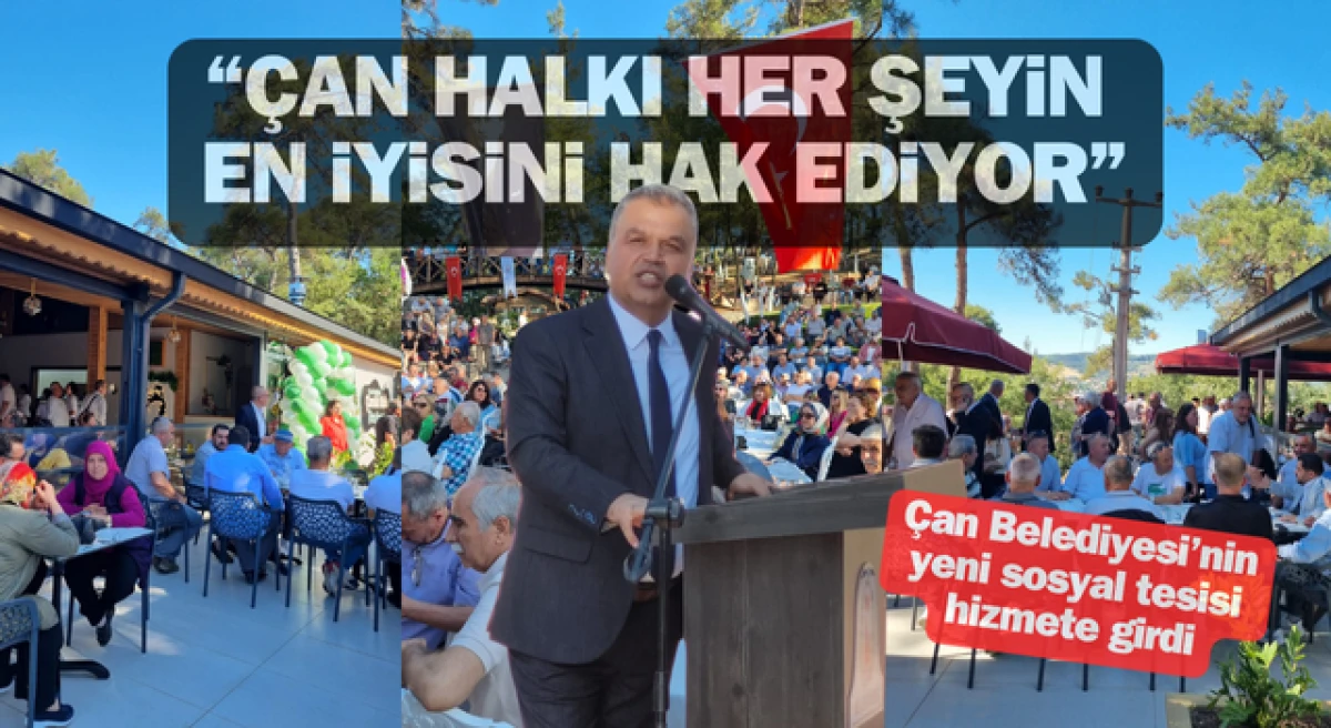 Çan Belediyesi’nin yeni sosyal tesisi hizmete girdi