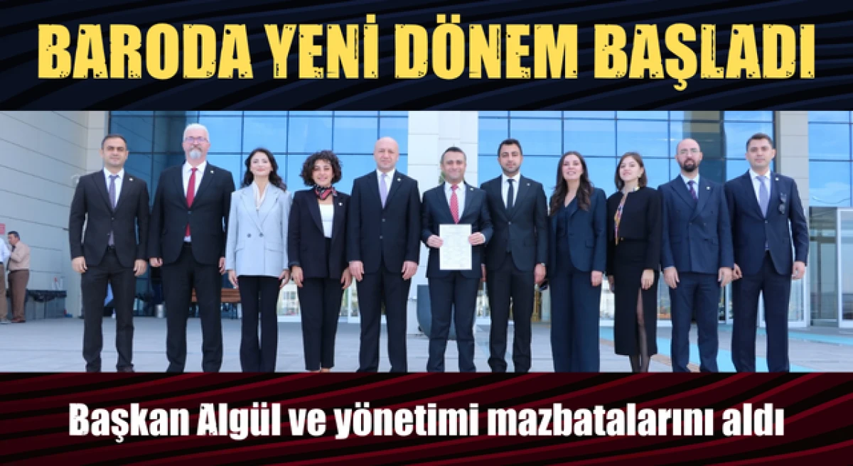 &Ccedil;anakkale Barosu&rsquo;nda yeni d&ouml;nem başladı: Başkan Alg&uuml;l ve y&ouml;netimi mazbatalarını aldı