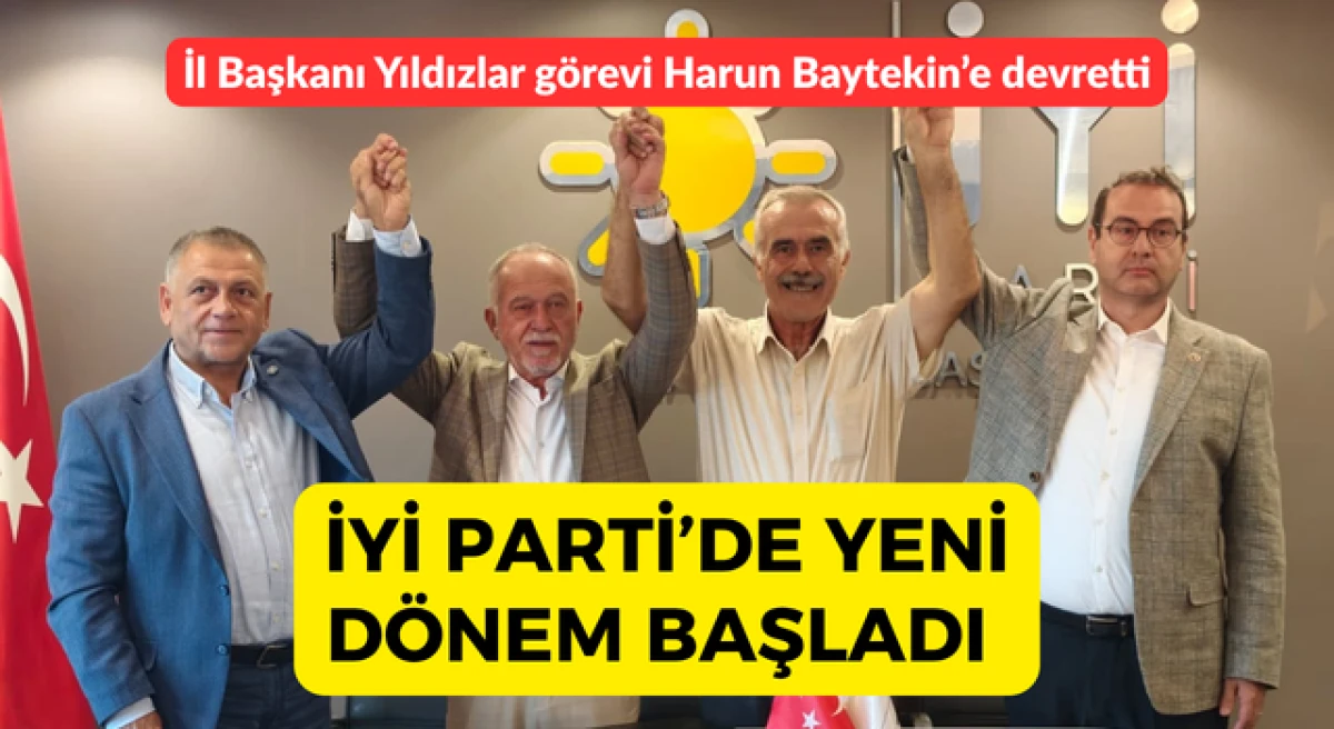 &Ccedil;anakkale İYİ Parti&rsquo;de bayrak değişimi: Yeni il başkanı Harun Baytekin oldu