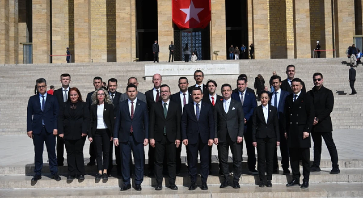&Ccedil;anakkale Tarihi Alan Başkanlığı heyetinden Anıtkabir ziyareti