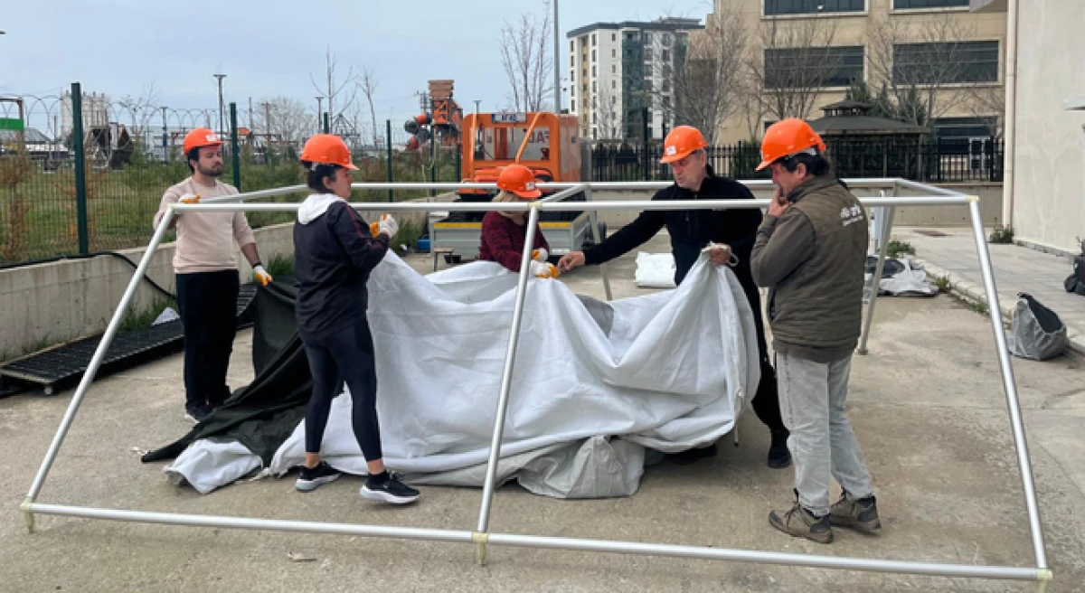 &Ccedil;anakkale&rsquo;de AFAD g&ouml;n&uuml;ll&uuml;lerine &ccedil;adır kurma eğitimi