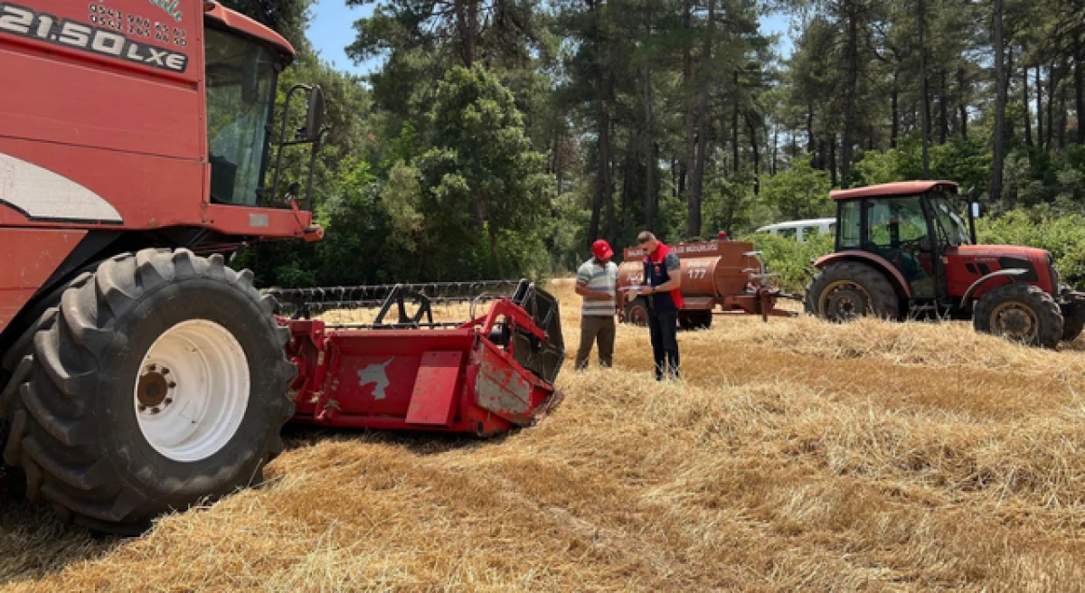 Çanakkale’de biçerdöver operatörleri bilgilendirildi