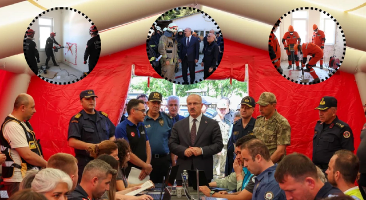 &Ccedil;anakkale&rsquo;de ger&ccedil;eğini aratmayan afet tatbikatı!