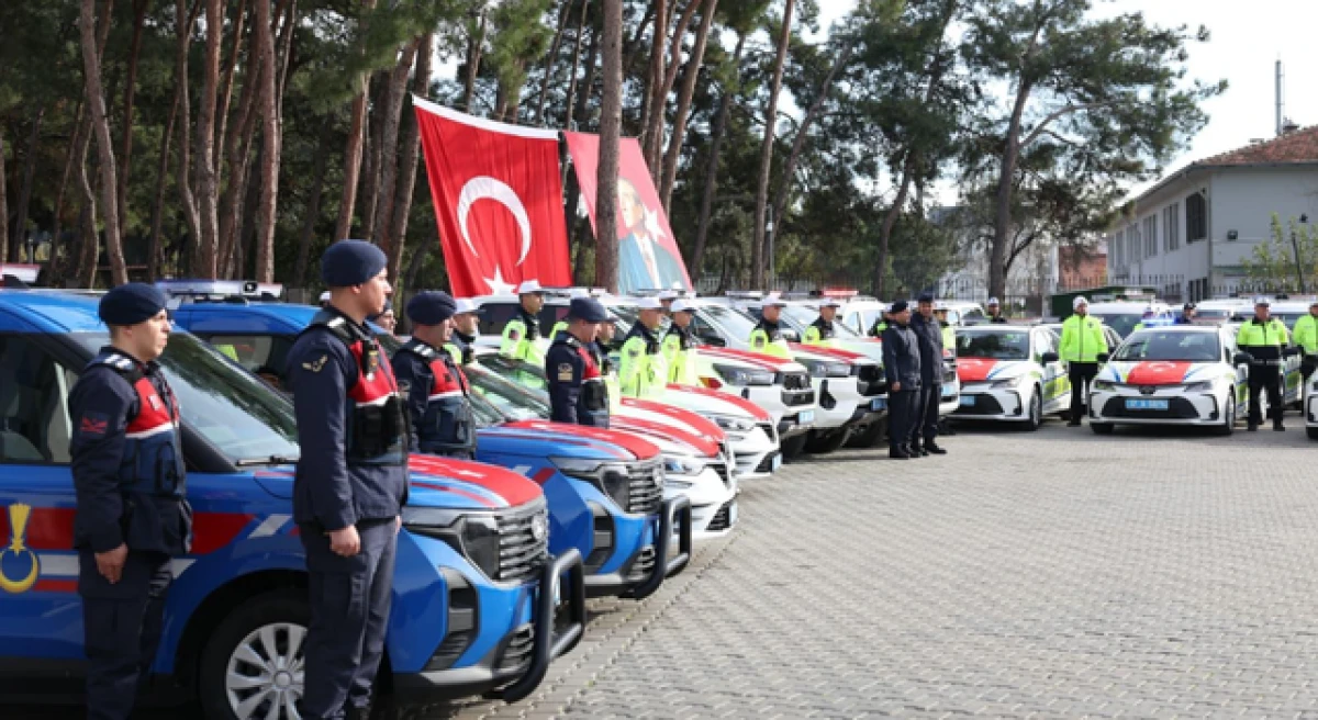 Çanakkale’de güvenlik güçlerine 95 yeni araç