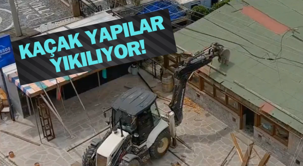 Çanakkale’de kaçak yapılar yıkılıyor!