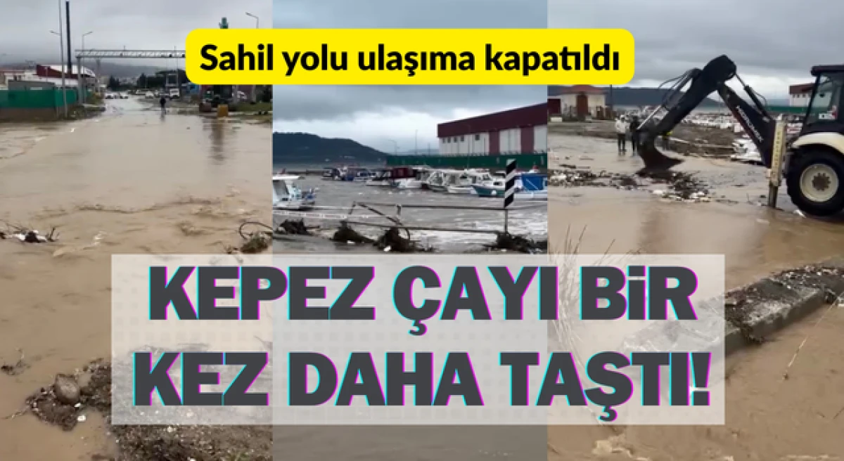 &Ccedil;anakkale&rsquo;de Kepez &Ccedil;ayı bir kez daha taştı!