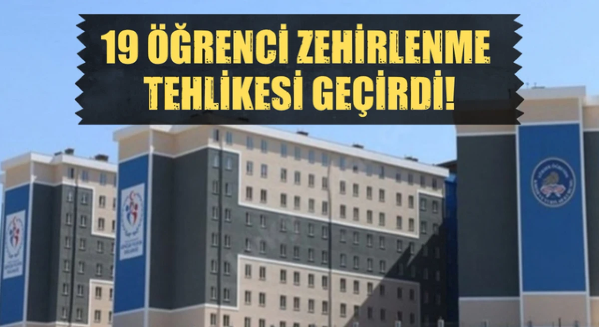&Ccedil;anakkale&rsquo;de KYK yurdundaki 19 &ouml;ğrenci zehirlenme tehlikesi ge&ccedil;irdi!