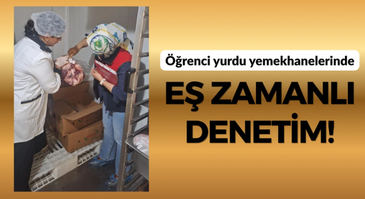 &Ccedil;anakkale&rsquo;de &ouml;ğrenci yurdu yemekhanelerine eş zamanlı denetim!