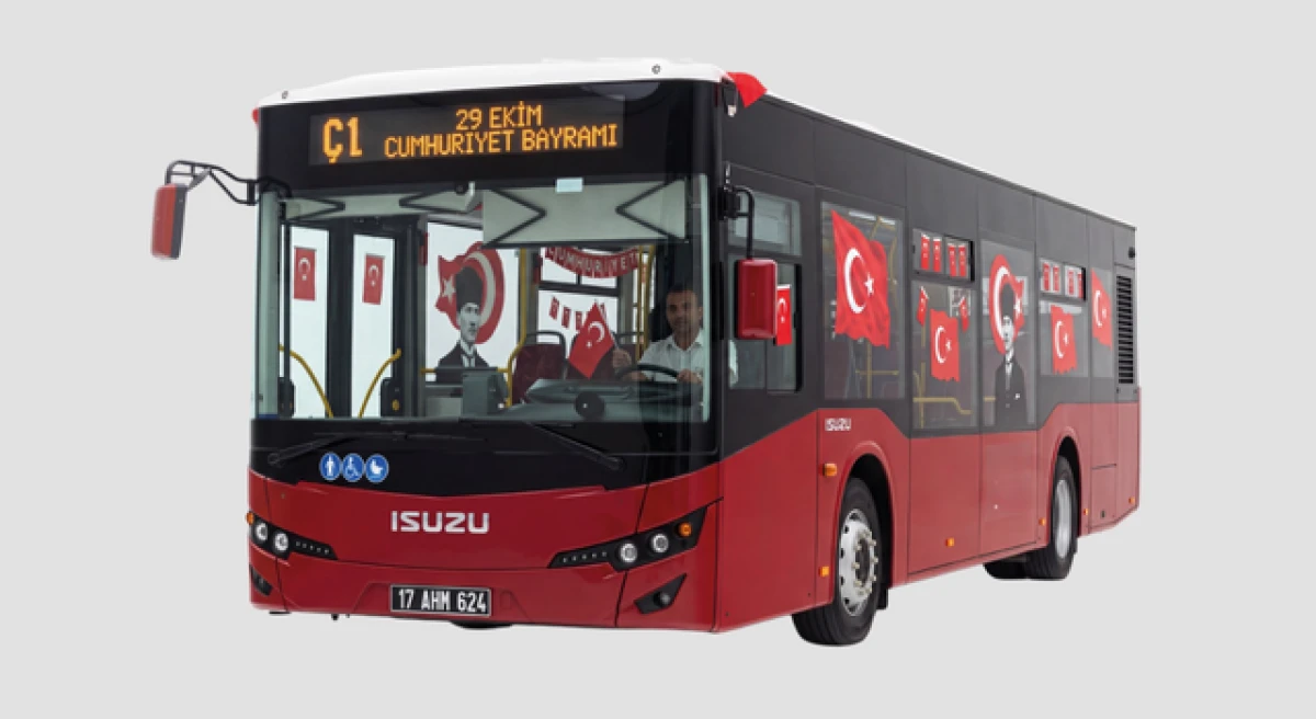 &Ccedil;anakkale&rsquo;de siyah plakalı otob&uuml;sler Cumhuriyet Bayramı s&uuml;resince &uuml;cretsiz