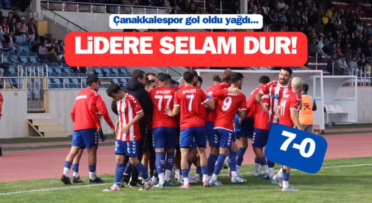 Çanakkalespor gol oldu yağdı!