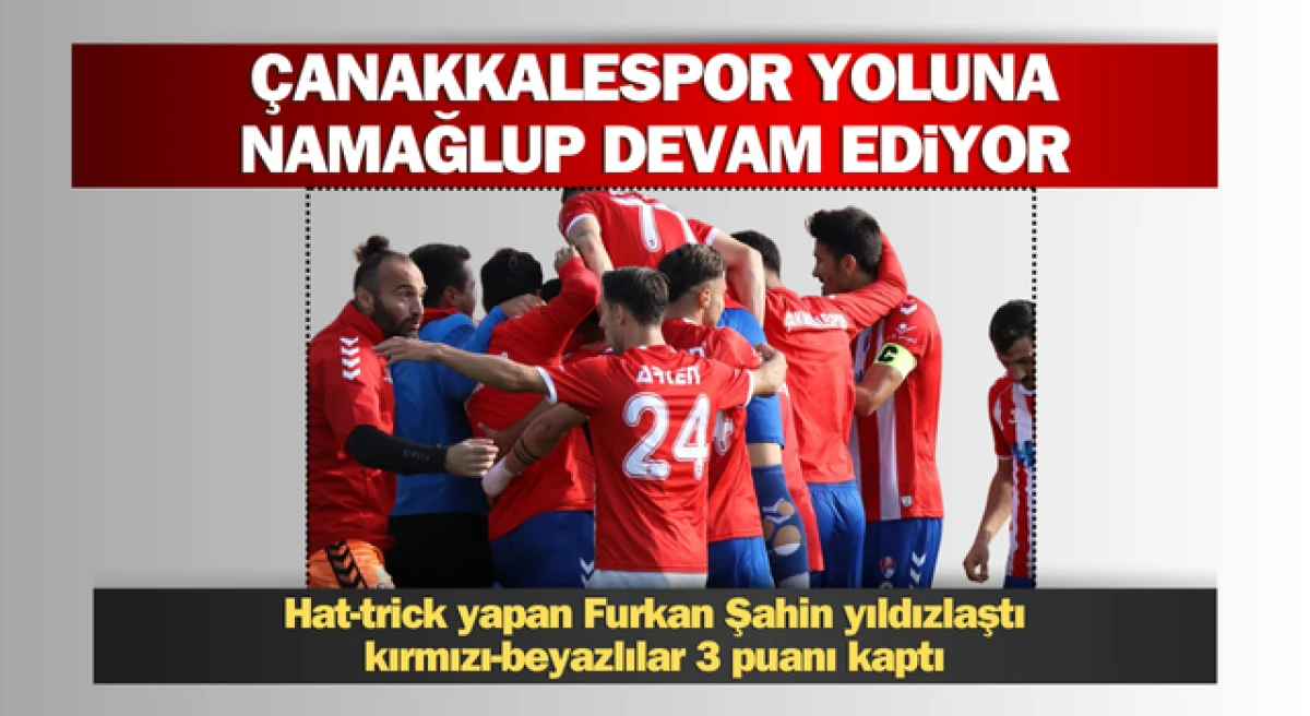 Çanakkalespor yoluna namağlup devam ediyor