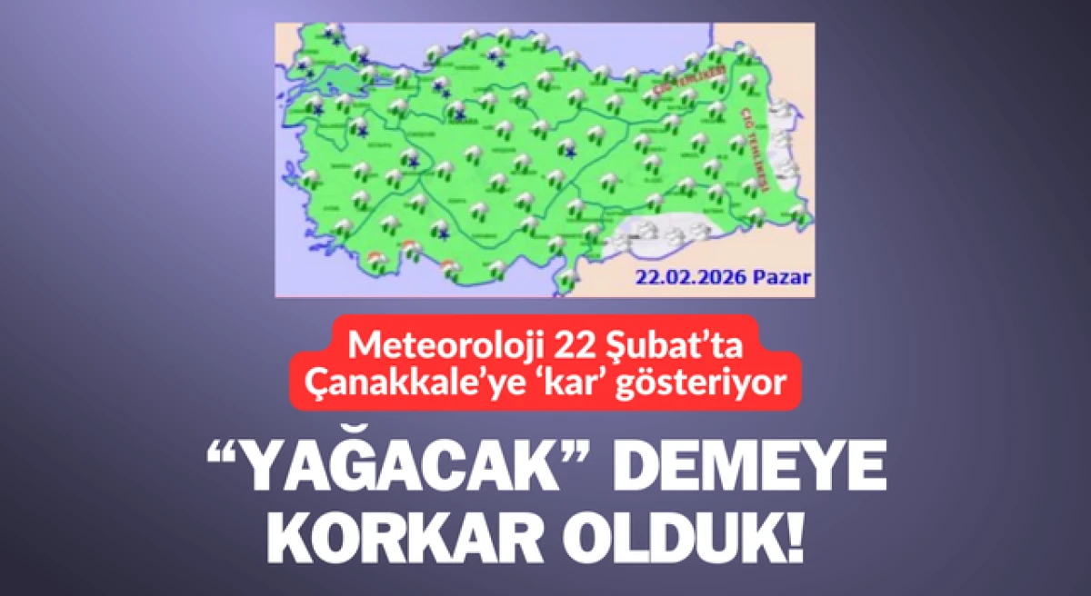 &Ccedil;anakkale&rsquo;ye hafta sonu kar yağışı ihtimali g&ouml;r&uuml;nd&uuml;!