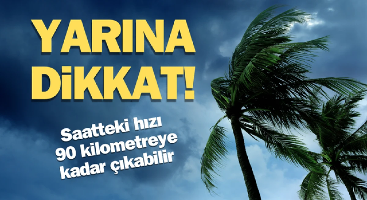 Çanakkale’ye kuvvetli fırtına uyarısı!