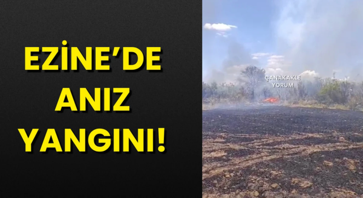 Ezine&rsquo;de anız yangını!