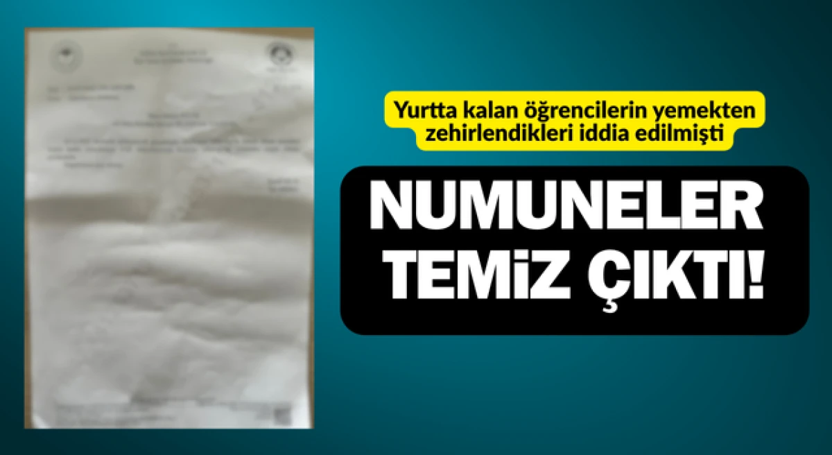 Ezine&rsquo;de yurtta kalan &ouml;ğrencilerin yemekten zehirlendikleri iddia edilmişti: Numuneler temiz &ccedil;ıktı