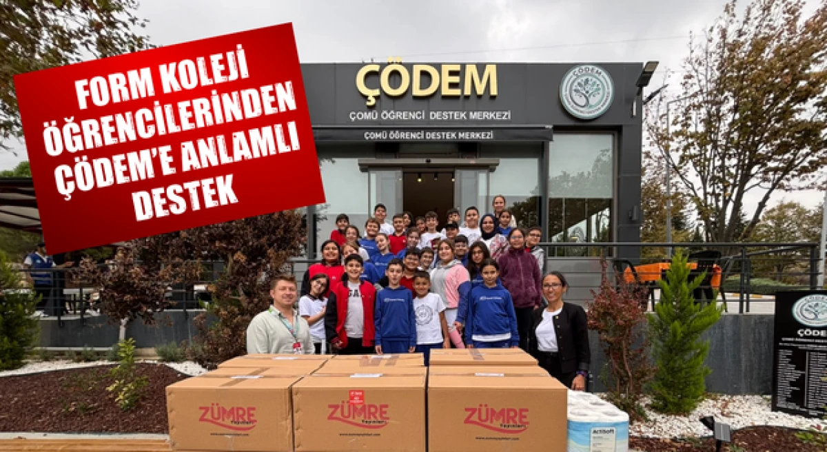 Form Koleji &Ouml;ğrencilerinden &Ccedil;&Ouml;DEM&rsquo;e anlamlı destek