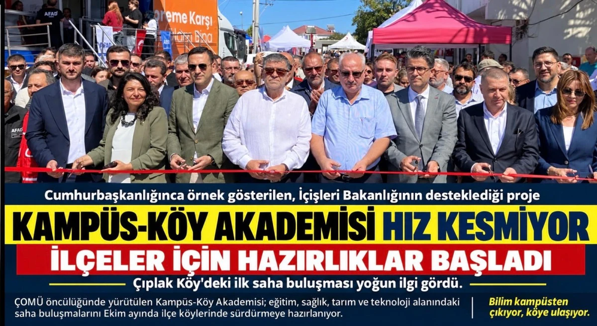 Kamp&uuml;s-K&ouml;y Akademisi hız kesmiyor: İkinci saha buluşması i&ccedil;in il&ccedil;elerde hazırlıklar başladı