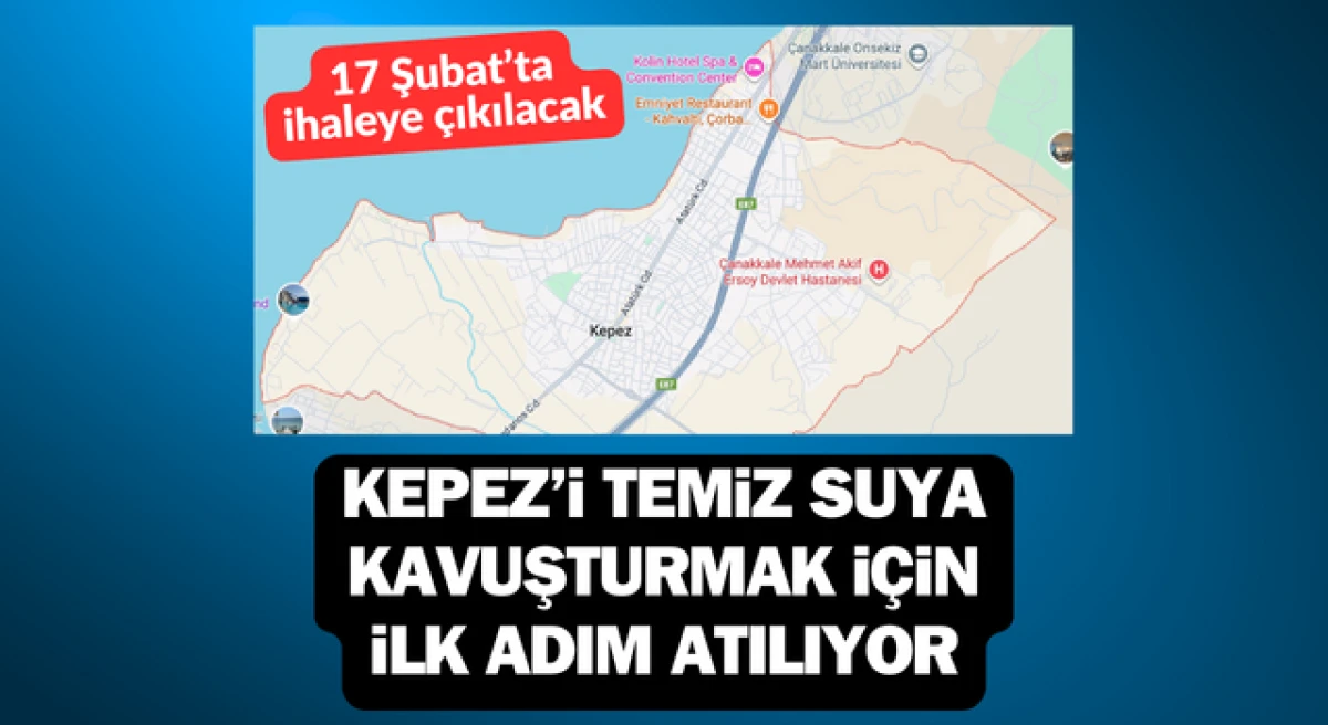 Kepez&rsquo;i temiz suya kavuşturmak i&ccedil;in ilk adım atılıyor: 17 Şubat&rsquo;ta ihaleye &ccedil;ıkılacak