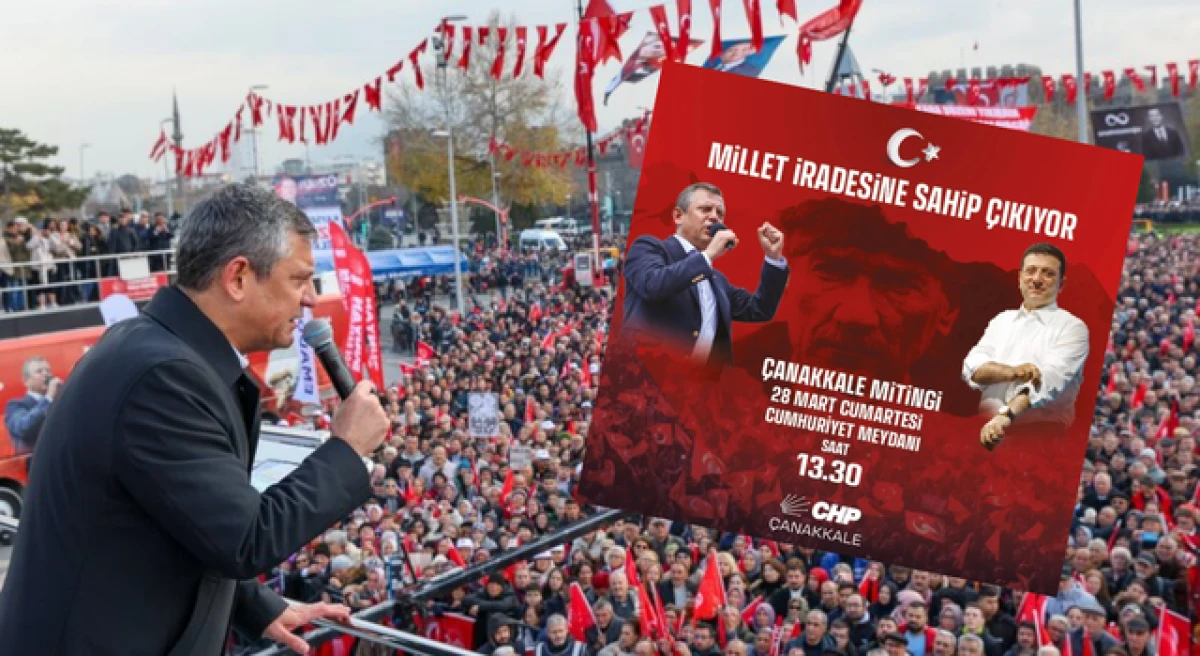 &Ouml;zg&uuml;r &Ouml;zel, &Ccedil;anakkale&rsquo;de miting yapacak