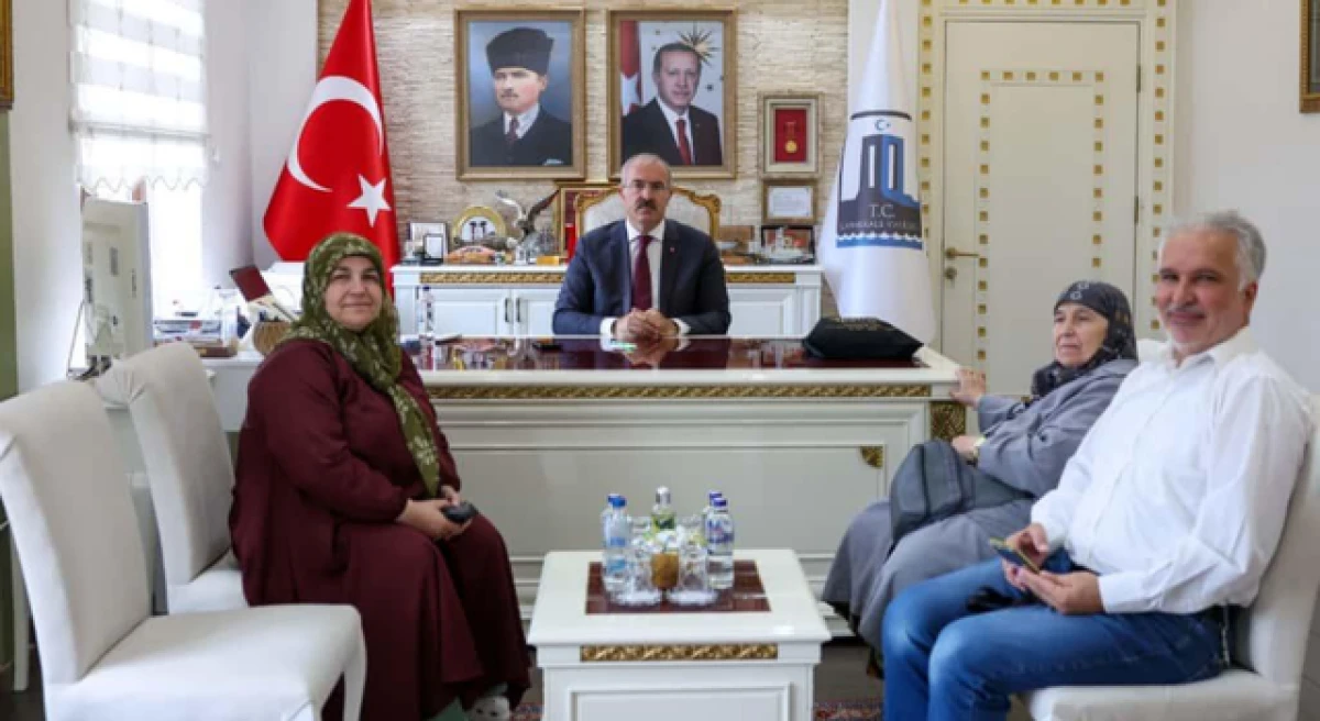 Şehit Tuğgeneral’in ailesinden, Vali Toraman’a ziyaret