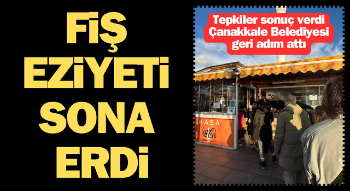 Tepkiler sonuç verdi: Çanakkale Belediyesi geri adım attı!
