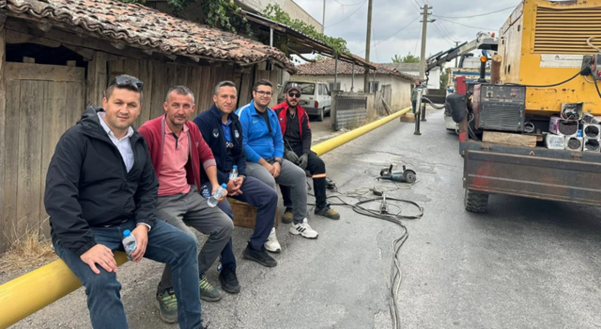 Terzialan’da doğalgaz çalışmaları sürüyor