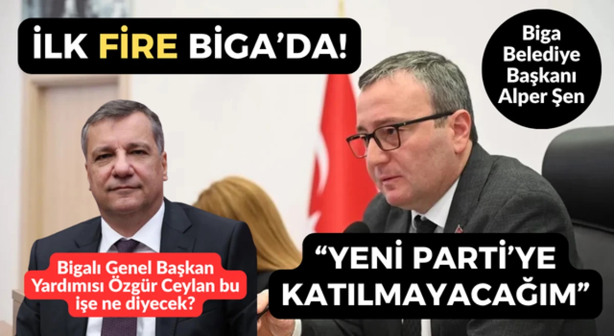 Yeni Parti &Ccedil;anakkale&rsquo;deki ilk firesini Biga&rsquo;da verdi!
