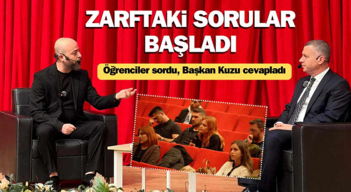 Zarftaki Sorular başladı: İlk konuk Abdurrahman Kuzu oldu