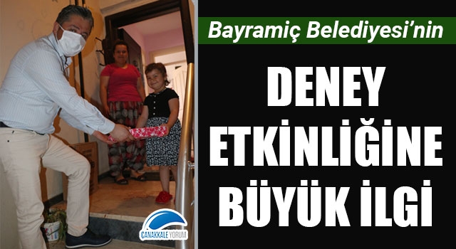 Bayramiç Belediyesi’nin deney etkinliğine büyük ilgi