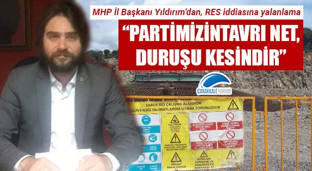 MHP'li Yıldırım'dan, 'RES' iddiasına yalanlama: "Partimizin tavrı net, duruşu kesindir"