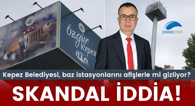 Kepez Belediyesi, baz istasyonlarını afişlerle mi gizliyor?