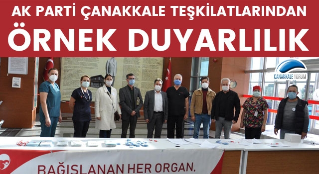 AK Parti Çanakkale teşkilatlarından organ bağışı