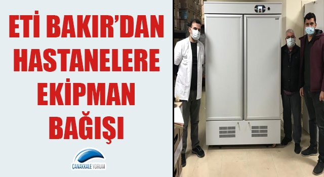 Eti Bakır’dan, hastanelere ekipman bağışı