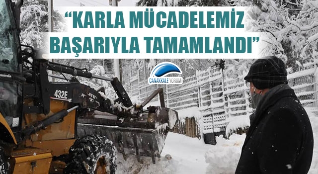 Başkan Öz: “Karla mücadelemiz başarıyla tamamlandı”