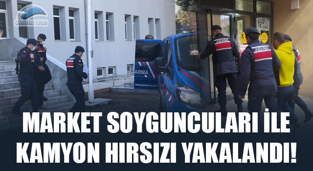 Market soyguncuları ile kamyon hırsızı yakalandı!