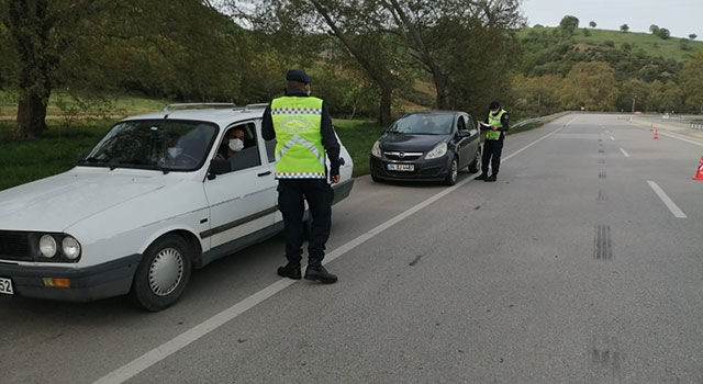 Çan’da tam kapanma denetimleri sürüyor