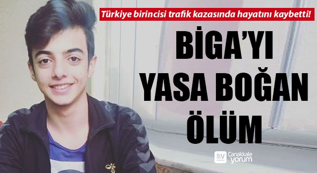 Biga’yı yasa boğan ölüm: Türkiye birincisi trafik kazasında hayatını kaybetti!