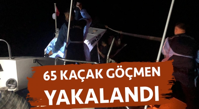 Çanakkale’de 65 kaçak göçmen yakalandı
