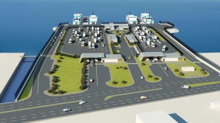 Gelibolu Yeni Feribot Terminali yapım çalışmaları sürüyor