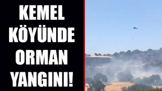 Kemel köyünde orman yangını: Havadan ve karadan söndürme çalışmaları sürüyor!