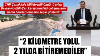 Özgür Ceylan: "2 kilometre yolu, 2 yılda bitiremediler"