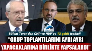 Bülent Turan: "CHP ile HDP, grup toplantılarını ayrı ayrı yapacaklarına birlikte yapsalardı"