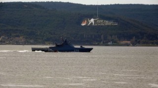Rus savaş gemisi ‘Dmitry Rogachev’ Çanakkale Boğazı’ndan geçti   