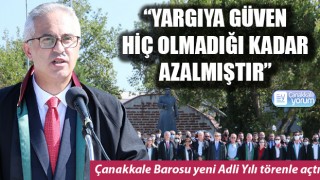 Baro Başkanı Av. Soner Aydın: "Yargıya güven, hiç olmadığı kadar azalmıştır"