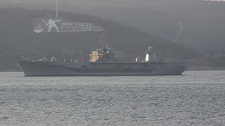 ABD'nin amiral savaş gemisi USS Mount Whitney Çanakkale Boğazı’ndan geçti
