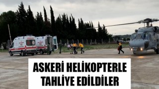 Gökçeada'da hastaların imdadına askeri helikopter yetişti